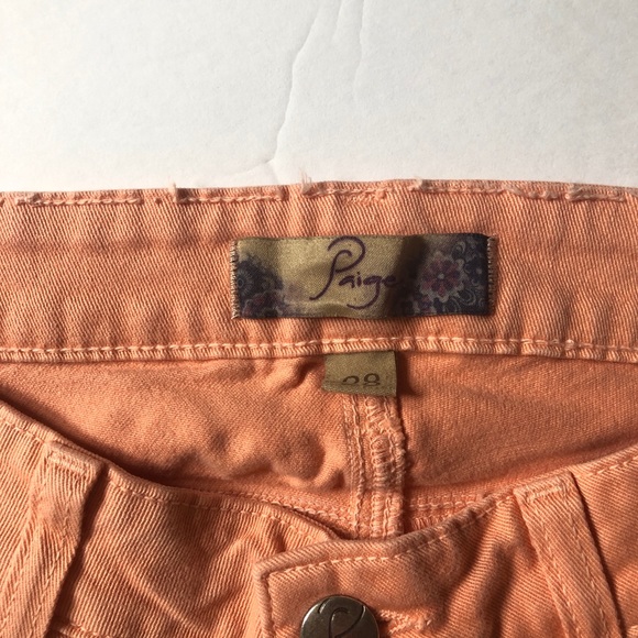Paige Peg Super Skinny Jeans- Citrus Size 28 - Picture 9 of 11
